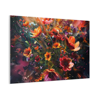 Flower Power Matte Canvas, Stretched, 1.25"
