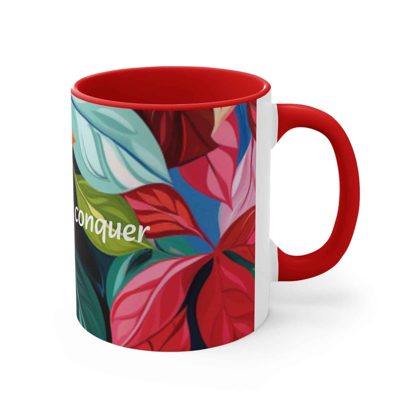 Coffee then Conquer Accent Coffee Mug, 11oz