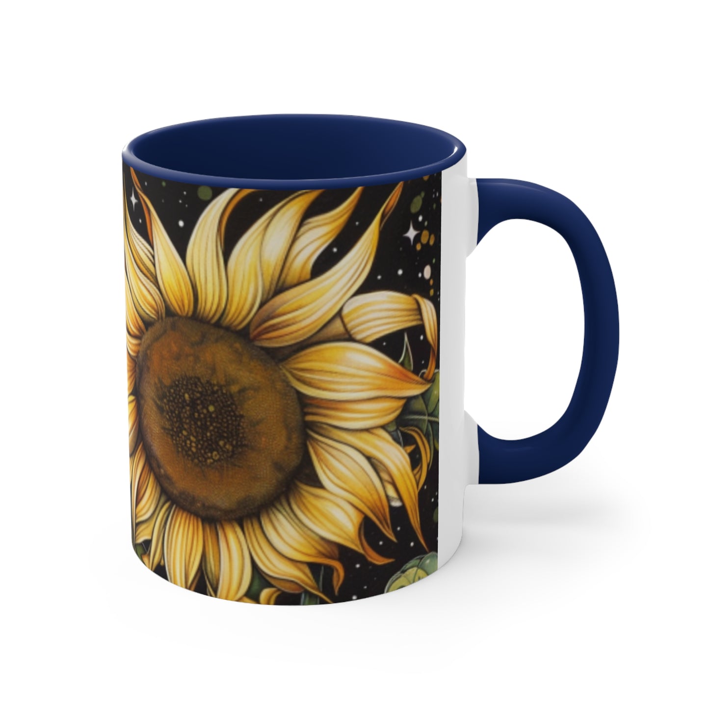 Sunflower Accent Coffee Mug, 11oz