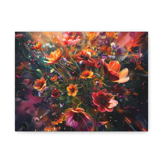 Flower Power Matte Canvas, Stretched, 1.25"