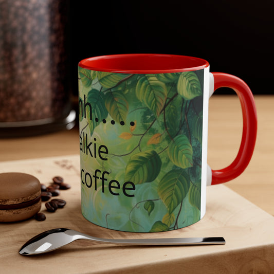 No Talkie Before Coffee Accent Coffee Mug, 11oz