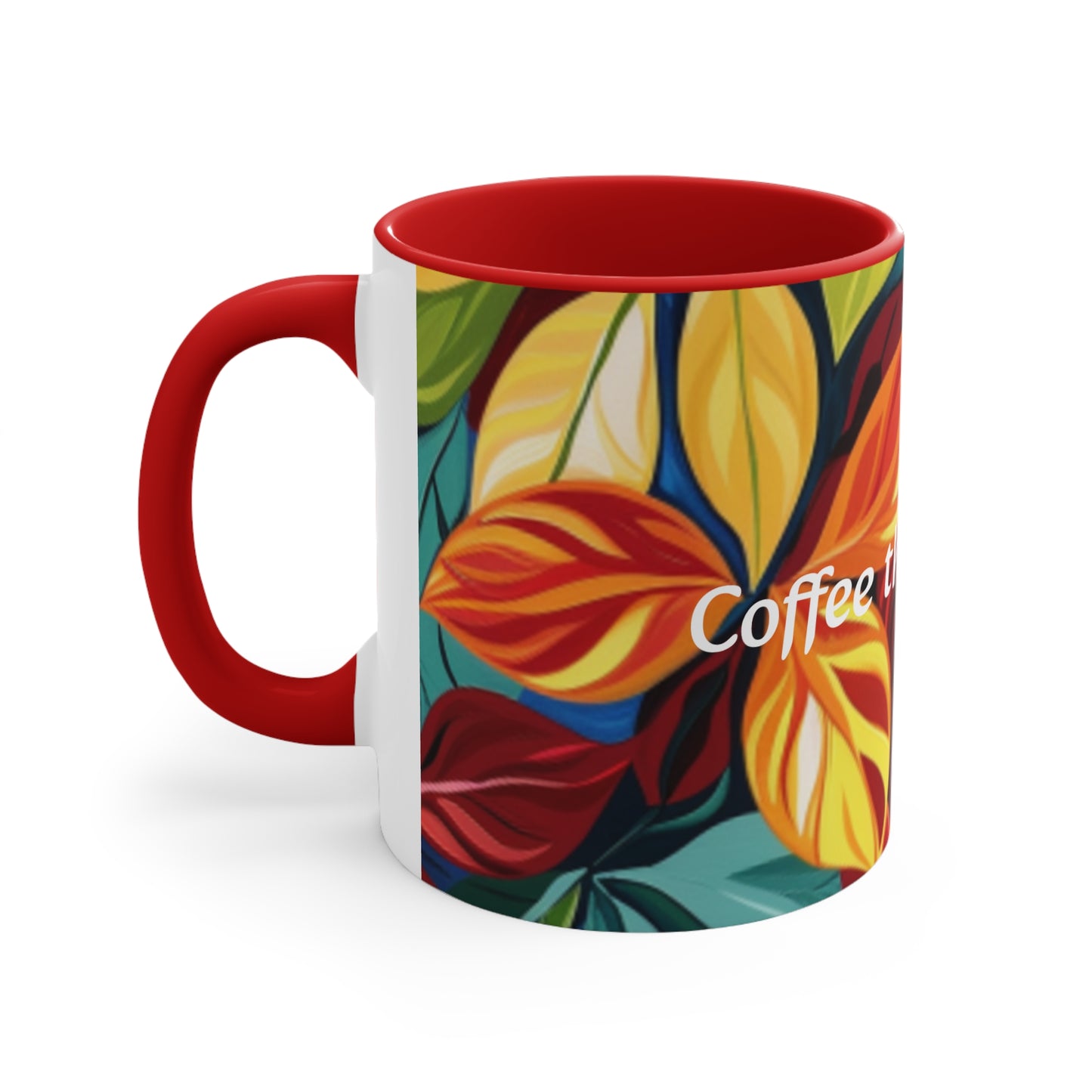 Coffee then Conquer Accent Coffee Mug, 11oz