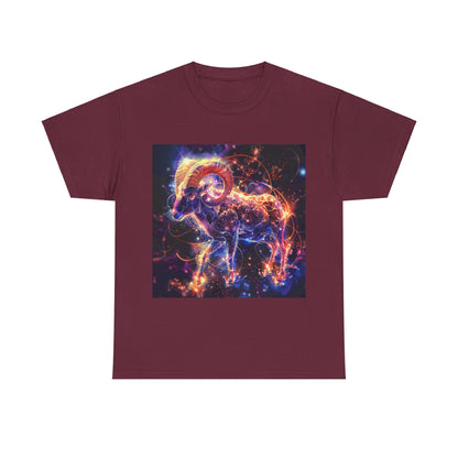 Aries zodiac Unisex Heavy Cotton Tee