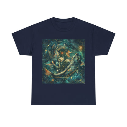 Pisces zodiac Unisex Heavy Cotton Tee