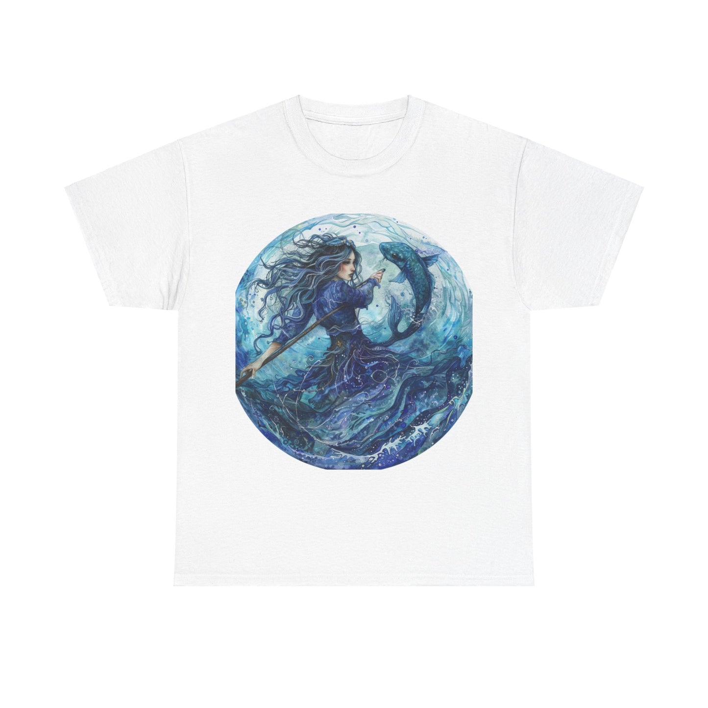 Pisces zodiac Unisex Heavy Cotton Tee