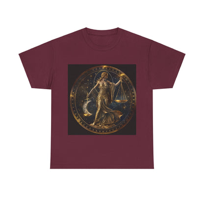 Libra zodiac Unisex Heavy Cotton Tee