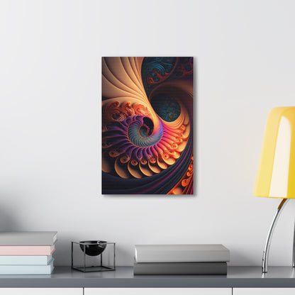 Fractal Spiral Universe Wall Art Canvas Spiritual Decor