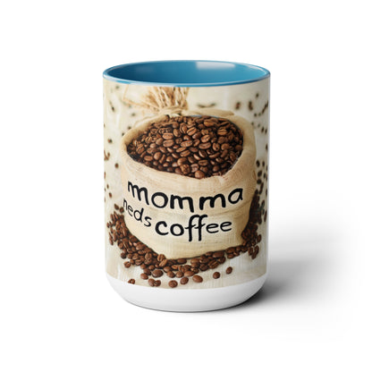 Mothers Day Two-Tone Coffee Mugs, 15oz
