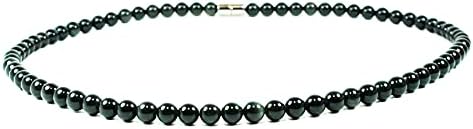 Crystal Necklaces Spiritual Protection Beaded Necklaces for Men/Women 6mm Round Gemstone Crystals and Healing Stones Handmade in USA