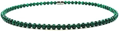 Crystal Necklaces Spiritual Protection Beaded Necklaces for Men/Women 6mm Round Gemstone Crystals and Healing Stones Handmade in USA