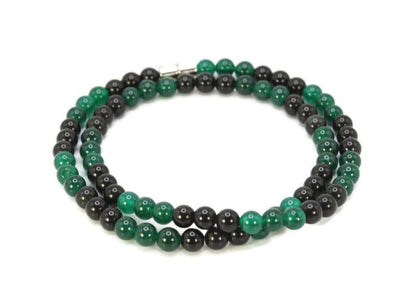 Black Obsidian Necklace Natural Gemstone Jewelry Beaded Necklace for Men/Women Healing Crystal Talisman Handcrafted by Master Shaman made in USA