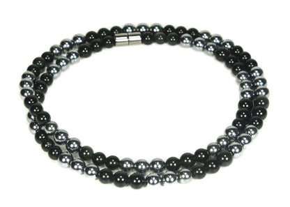 Black Obsidian Necklace Natural Gemstone Jewelry Beaded Necklace for Men/Women Healing Crystal Talisman Handcrafted by Master Shaman made in USA