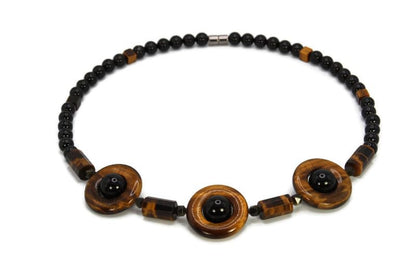 Auras by Osiris Tribal Boho Gemstone Necklace – Healing, Grounding & Protection Jewelry for Men & Women