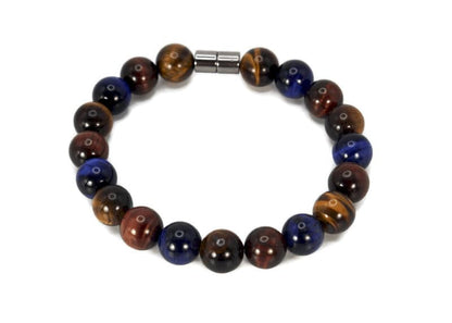 10mm Beaded Bracelets for Men Women Healing Crystal Stone Bracelets Genuine Gemstone Jewelry Easy Lock Clasp