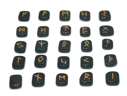 Auras by Osiris - Rune Gemstones Set with Engraved Elder Futhark Alphabet Divination, Crystal Healing Chakra
