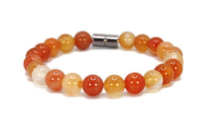 Auras by Osiris Rose Quartz Bracelet - 8mm Healing Crystal for Love, Unisex