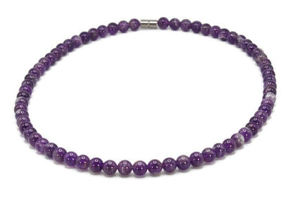 Healing Crystal Jewelry for Men/Women Protection Stone Necklaces Genuine Gemstones 6mm/8mm/10mm Beads 16/18/20/22 Inch Strand