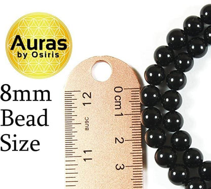 Auras by Osiris Rose Quartz Bracelet - 8mm Healing Crystal for Love, Unisex