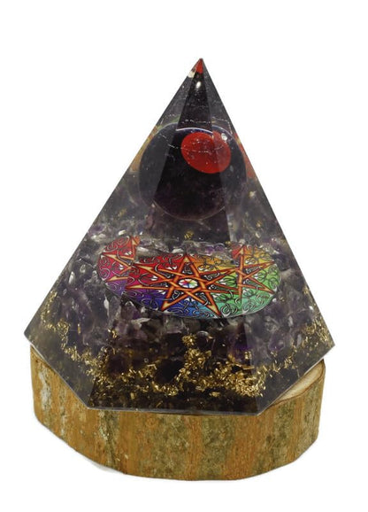 Orgone Pyramids Spiritual Crystal Protection EMF Protection Spiritual Decor Office Decor Psychic Gifts Anxiety Relief Items