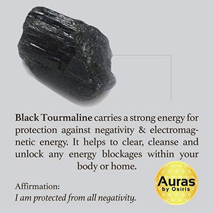 Auras by Osiris Triple Protection Bracelet - Black Tourmaline- Tiger Eye - Pyrite - Luxury Jewelry - Durable Bracelets
