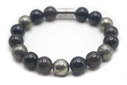 10mm Beaded Bracelets for Men Women Healing Crystal Stone Bracelets Genuine Gemstone Jewelry Easy Lock Clasp