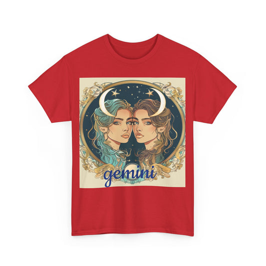 Zodiac Gemini Unisex Heavy Cotton Tee