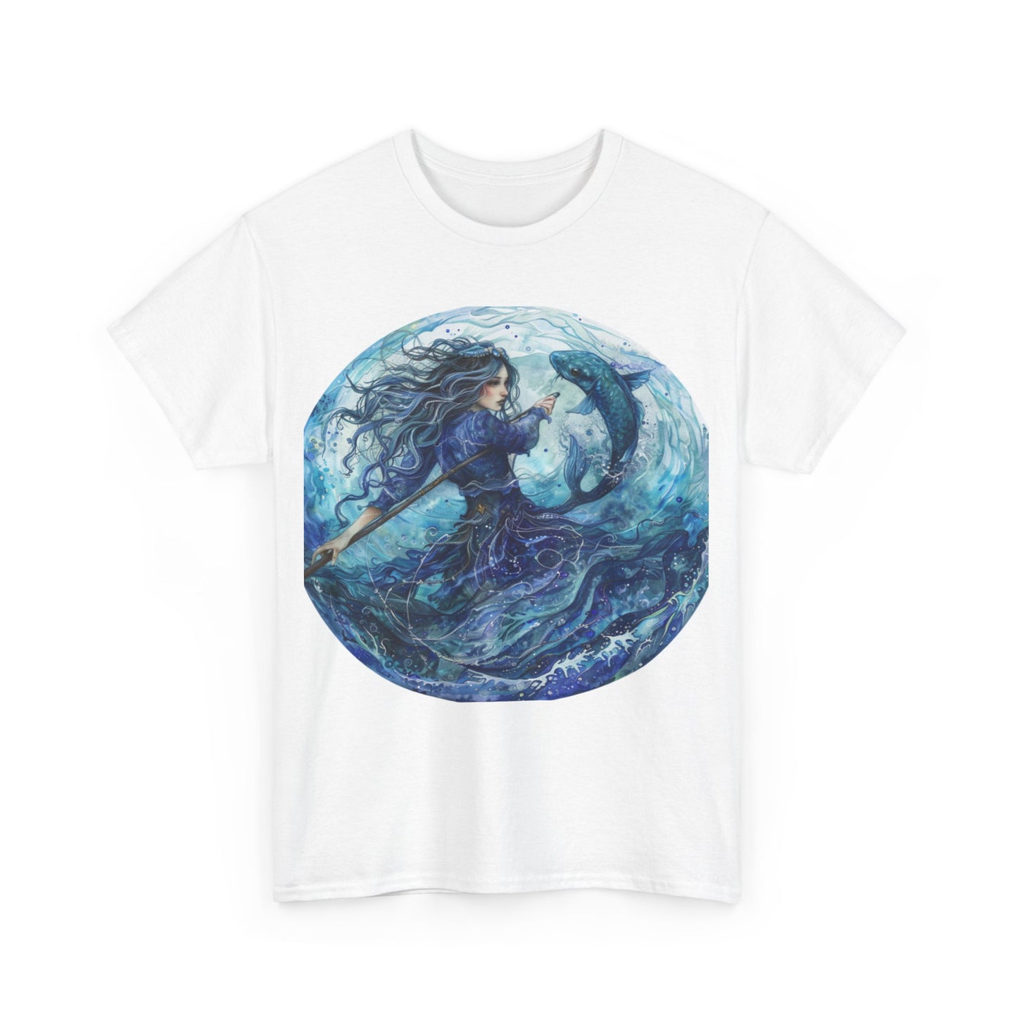 Pisces zodiac Unisex Heavy Cotton Tee