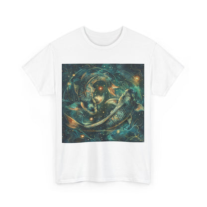 Pisces zodiac Unisex Heavy Cotton Tee