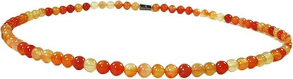 Auras by Osiris Crystal Necklace for Men/Women 6/8/10mm Beaded Gemstone Necklaces 19/24/30 Inch Necklace Strand Healing Crystals Jewelry