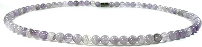 Auras by Osiris Crystal Necklace for Men/Women 6/8/10mm Beaded Gemstone Necklaces 19/24/30 Inch Necklace Strand Healing Crystals Jewelry