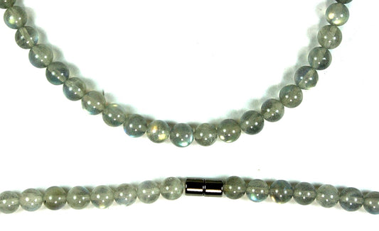 Labradorite Crystal Necklace for Men & Women – Empath Protection, Psychic Defense & Healing Gemstone Jewelry