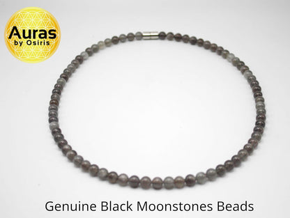 Gemstone Necklaces with Easy Lock Clasp Crystal Healing Talismans Spiritual Protection Jewelry for Men/Women
