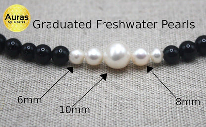 Pearl Necklace for Men | Genuine Freshwater Pearl Choker Jewelry – Handmade Unisex Necklace – Gifts for Women, Men & Teens