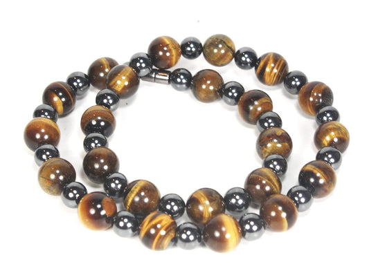 Hematite Necklace – Natural Stone Protection Necklace for Men & Women – Handmade Healing Jewelry
