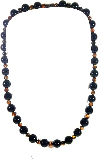 Auras by Osiris Beaded Necklaces for Men Healing Crystal Protection Stone Mens Necklaces Handmade in USA by Master Shaman