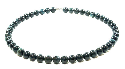 Blue Tiger Eye Necklace for Men & Women – Hawks Eye Crystal Healing Jewelry – Confidence & Powerful Communication