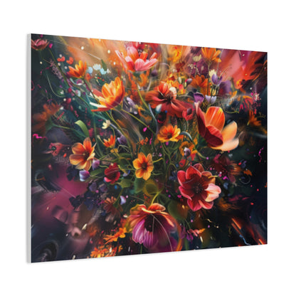 Flower Power Matte Canvas, Stretched, 1.25"