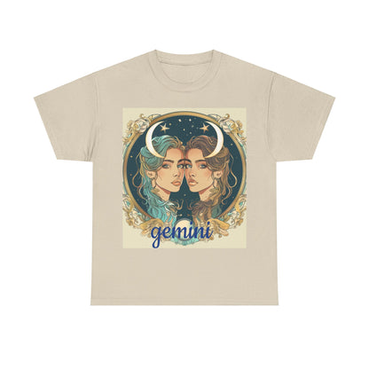 Zodiac Gemini Unisex Heavy Cotton Tee