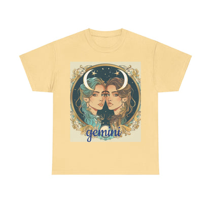 Zodiac Gemini Unisex Heavy Cotton Tee