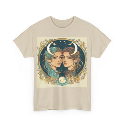 Gemini zodiac Unisex Heavy Cotton Tee