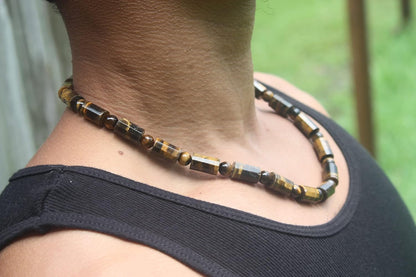 Auras by Osiris Tribal Boho Gemstone Necklace – Healing, Grounding & Protection Jewelry for Men & Women