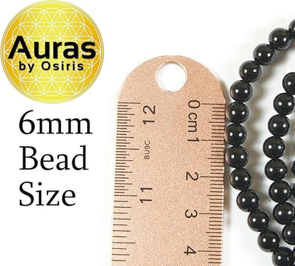 Men's Healing Crystal Necklace - 16/19/24/30 Inch Beaded Chains with 6/8/10/12/14/16mm Gemstones Handmade in USA