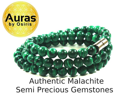 Malachite Crystal Necklace for Men & Women | Genuine Gemstone Jewelry | Handmade in USA by Master Shaman