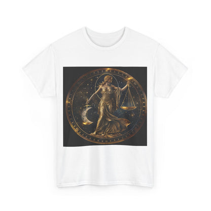 Libra zodiac Unisex Heavy Cotton Tee