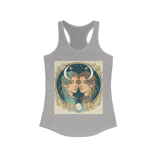 Gemini zodiac Women's Ideal Racerback Tank