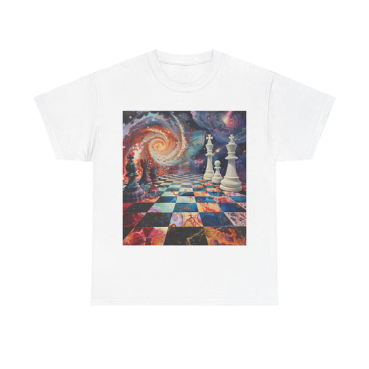 Cosmic Chess Unisex Heavy Cotton Tee