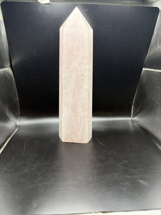 Rose Quartz Crystal Tower 4000g (12 Inch) – Large Polished Healing Crystal for Love, Meditation, Reiki & Home Decor