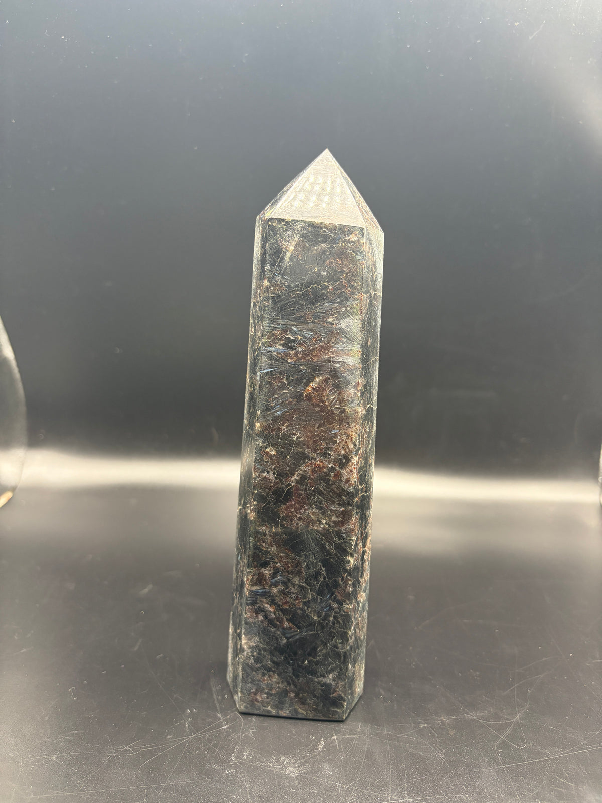 Firework Garnet Crystal Tower 620g (7.5 Inch) – Natural Healing Crystal for Strength, Motivation, Meditation & Home Decor