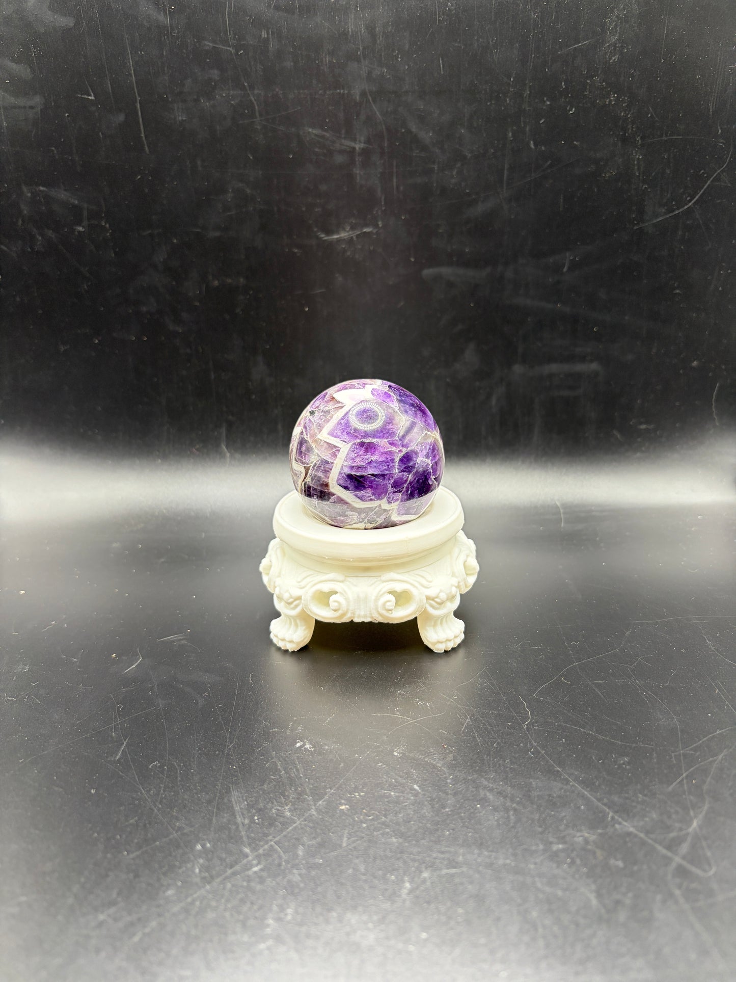 Amethyst Crystal Sphere 240g – Natural Polished Healing Crystal Ball for Meditation, Peace, Spiritual Growth & Home Decor