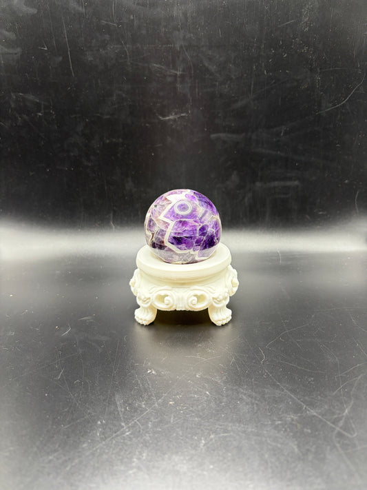 Amethyst Crystal Sphere 240g – Natural Polished Healing Crystal Ball for Meditation, Peace, Spiritual Growth & Home Decor
